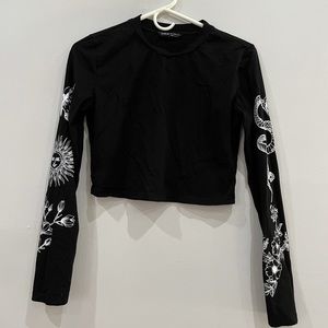 Shein cropped long sleeve